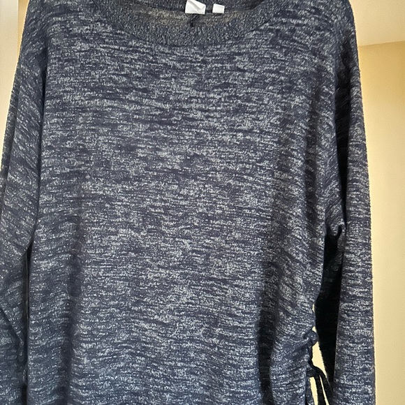 GAP Knit Side Tie Navy Blue Size Small Long Sleeve Sweater - Picture 2 of 6